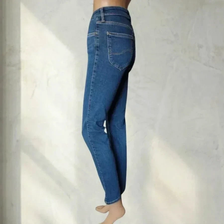 Nieuwe LEE jean model elly slim fit - hoge taille - rekbaar - indigo blauw – photo 4